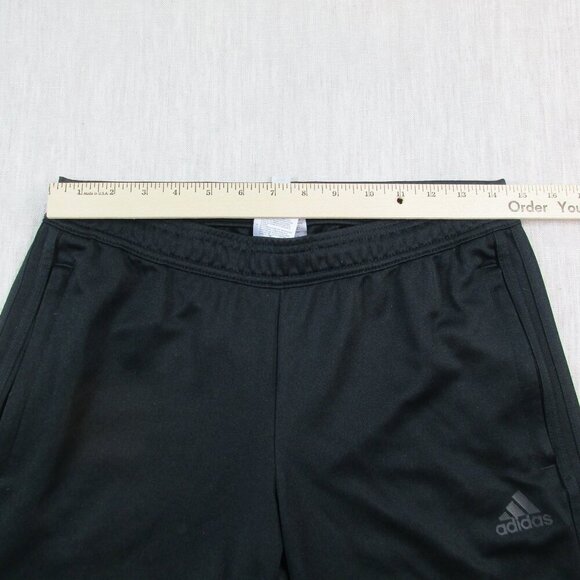 Adidas Warm-Up Pants Womens Medium Black Basketball Sports High Waist Ankle Zip - Picture 6 of 9